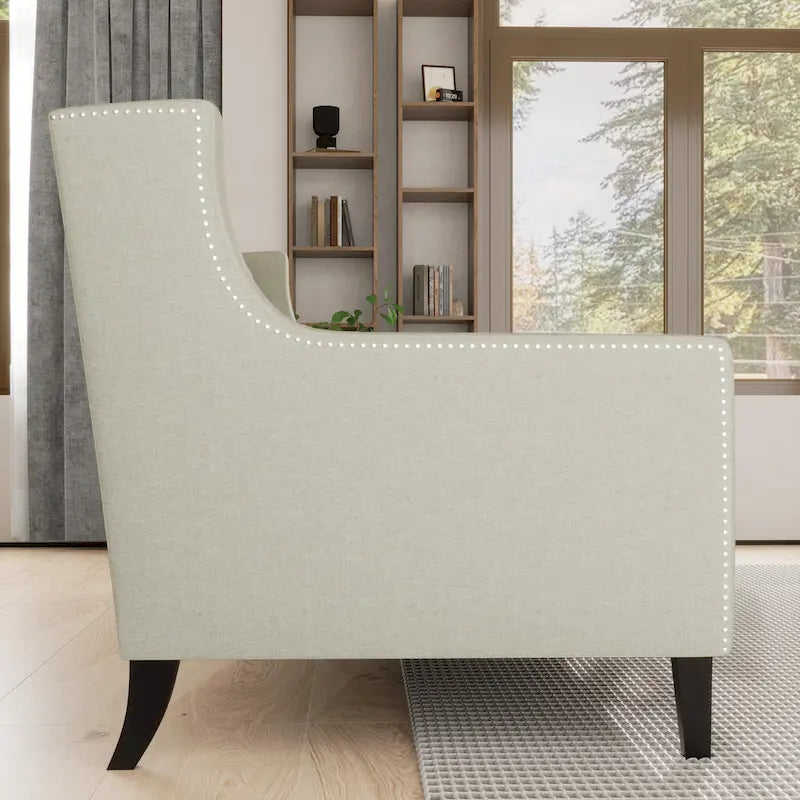 Canapé 3 places en polyester 78,75 avec dossier et coussins capitonnés-21