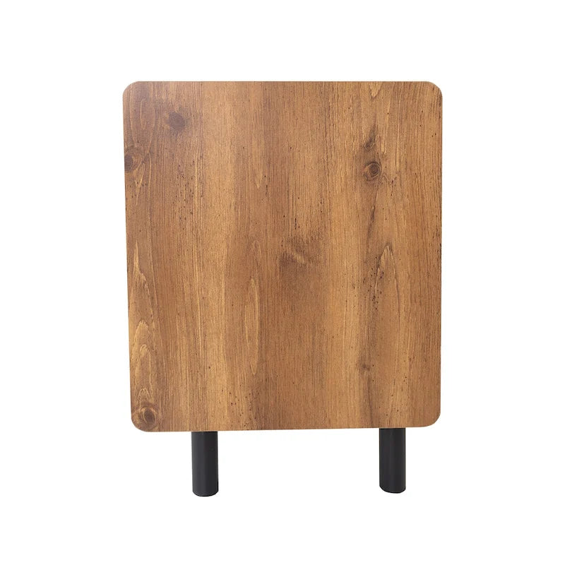 Meuble TV style années 50 avec 3 placards, console multimédia pour téléviseurs jusqu'à 70 pouces, meuble TV avec rangements-18