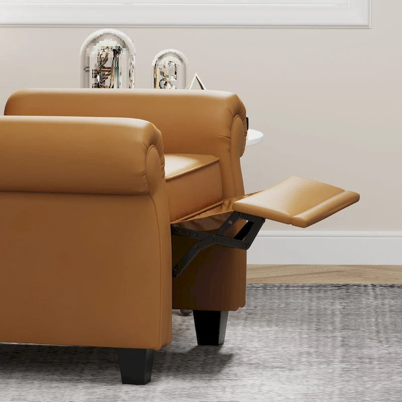 Fauteuil moderne capitonné à dossier inclinable-15