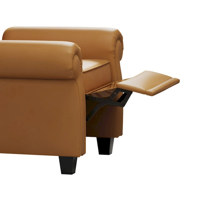 Fauteuil moderne capitonné à dossier inclinable-18