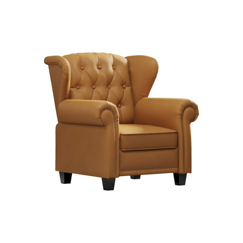 Fauteuil moderne capitonné à dossier inclinable-19
