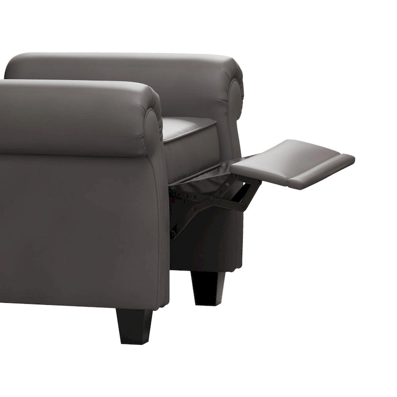 Fauteuil moderne capitonné à dossier inclinable-29