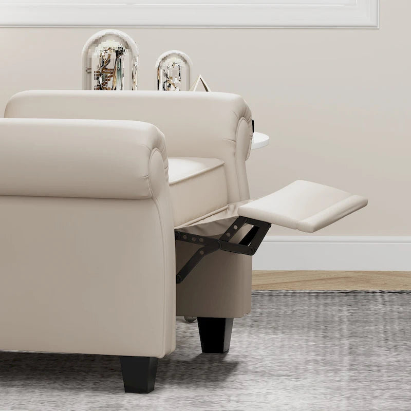 Fauteuil moderne capitonné à dossier inclinable-35