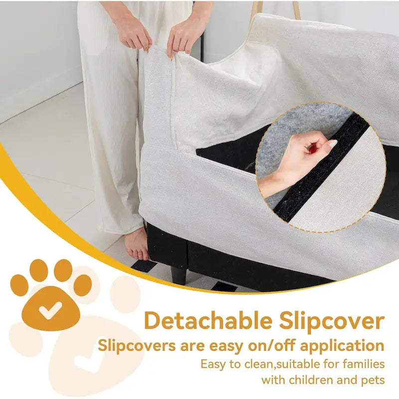 Canapé 3 places moderne 93 avec assises profondes et housse amovible-7