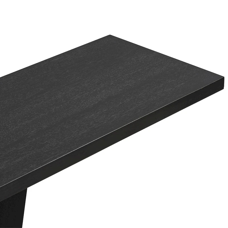 Christopher Knight Home - Table console élégante Mirod avec placage en bois naturel et piètement robuste en V-10