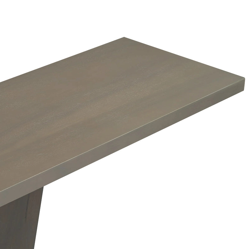 Christopher Knight Home - Table console élégante Mirod avec placage en bois naturel et piètement robuste en V-25