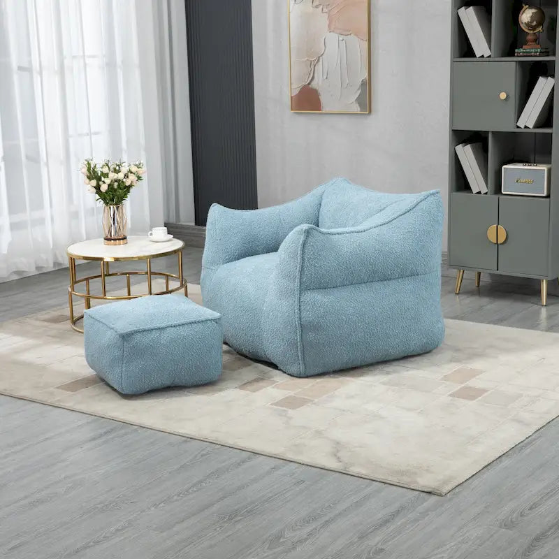 GDFStudio - Pouf COOLMORE Boucle avec rembourrage en mousse à mémoire de forme pour un confort optimal-35