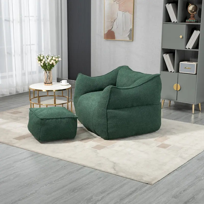 GDFStudio - Pouf COOLMORE Boucle avec rembourrage en mousse à mémoire de forme pour un confort optimal-36