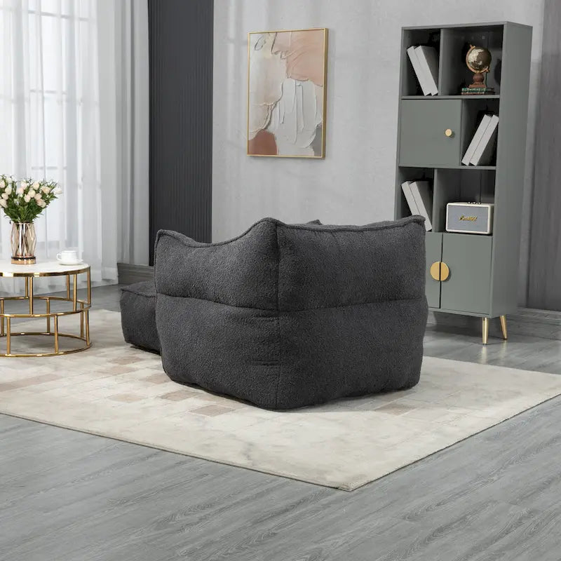 GDFStudio - Pouf COOLMORE Boucle avec rembourrage en mousse à mémoire de forme pour un confort optimal-5