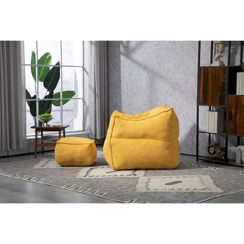 GDFStudio - Pouf COOLMORE Boucle avec rembourrage en mousse à mémoire de forme pour un confort optimal-12
