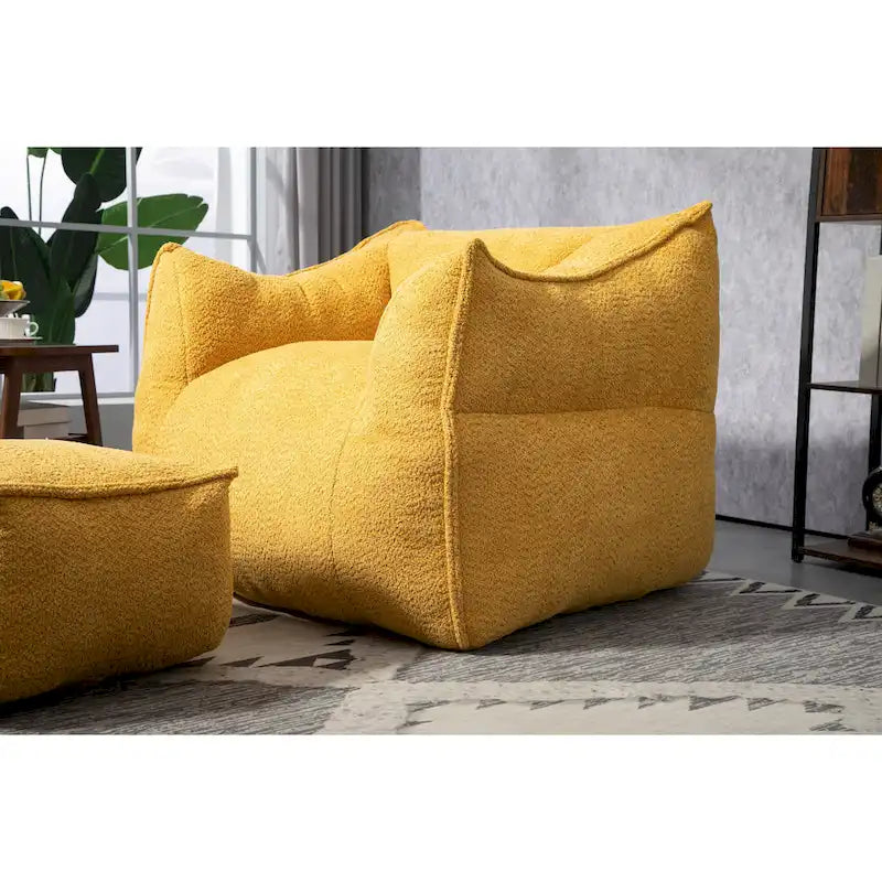 GDFStudio - Pouf COOLMORE Boucle avec rembourrage en mousse à mémoire de forme pour un confort optimal-15