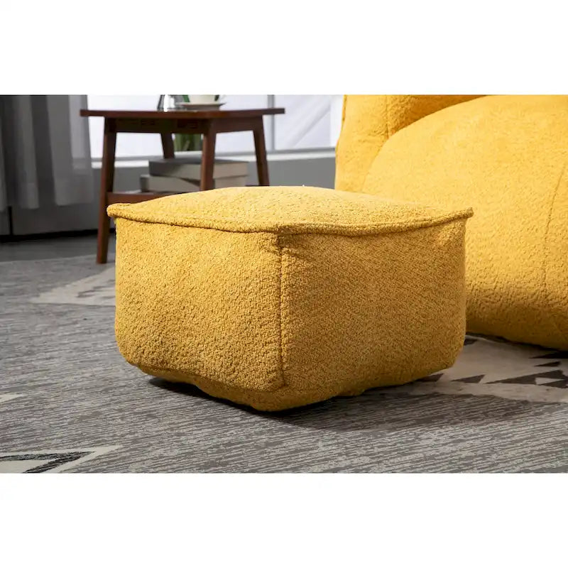 GDFStudio - Pouf COOLMORE Boucle avec rembourrage en mousse à mémoire de forme pour un confort optimal-16
