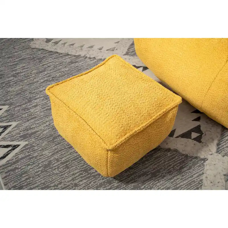 GDFStudio - Pouf COOLMORE Boucle avec rembourrage en mousse à mémoire de forme pour un confort optimal-20