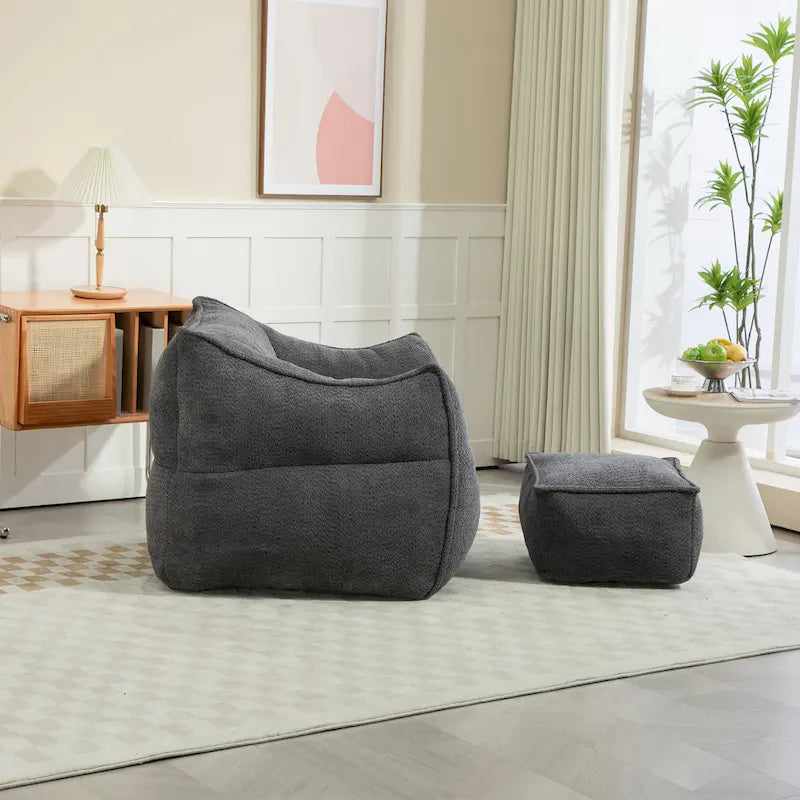 GDFStudio - Pouf COOLMORE Boucle avec rembourrage en mousse à mémoire de forme pour un confort optimal-29
