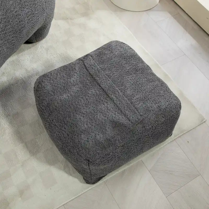 GDFStudio - Pouf COOLMORE Boucle avec rembourrage en mousse à mémoire de forme pour un confort optimal-33