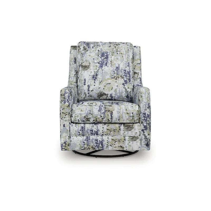 Fauteuil pivotant à bascule gris/vert Dustinford, Signature Design by Ashley - 76 cm (L) x 99 cm (P) x 104 cm (H)-3