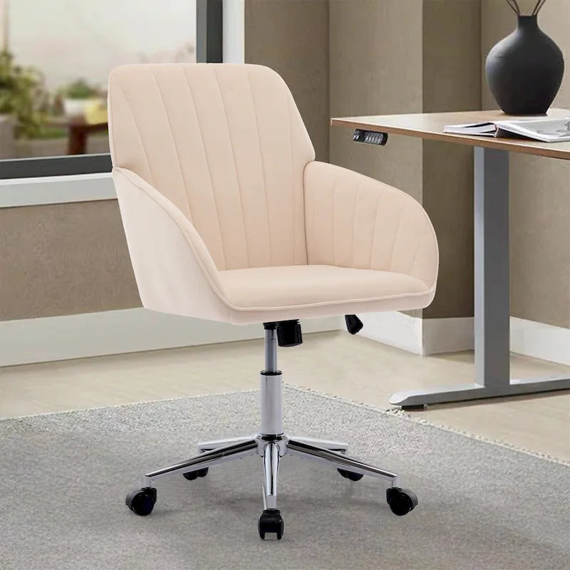 Chaise de bureau réglable, pour la maison ou la chambre, chaise pivotante ergonomique, dossier inclinable, confortable pour une utilisation prolongée.-24