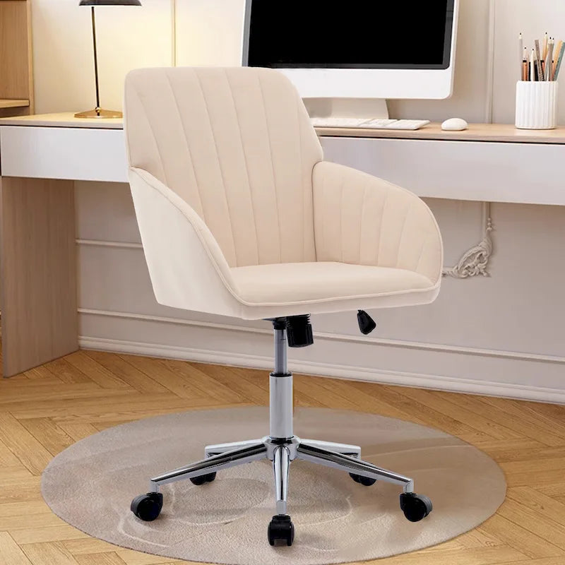 Chaise de bureau réglable, pour la maison ou la chambre, chaise pivotante ergonomique, dossier inclinable, confortable pour une utilisation prolongée.-3