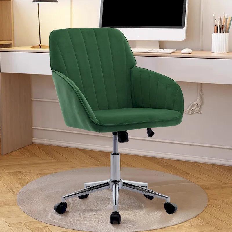 Chaise de bureau réglable, pour la maison ou la chambre, chaise pivotante ergonomique, dossier inclinable, confortable pour une utilisation prolongée.-12
