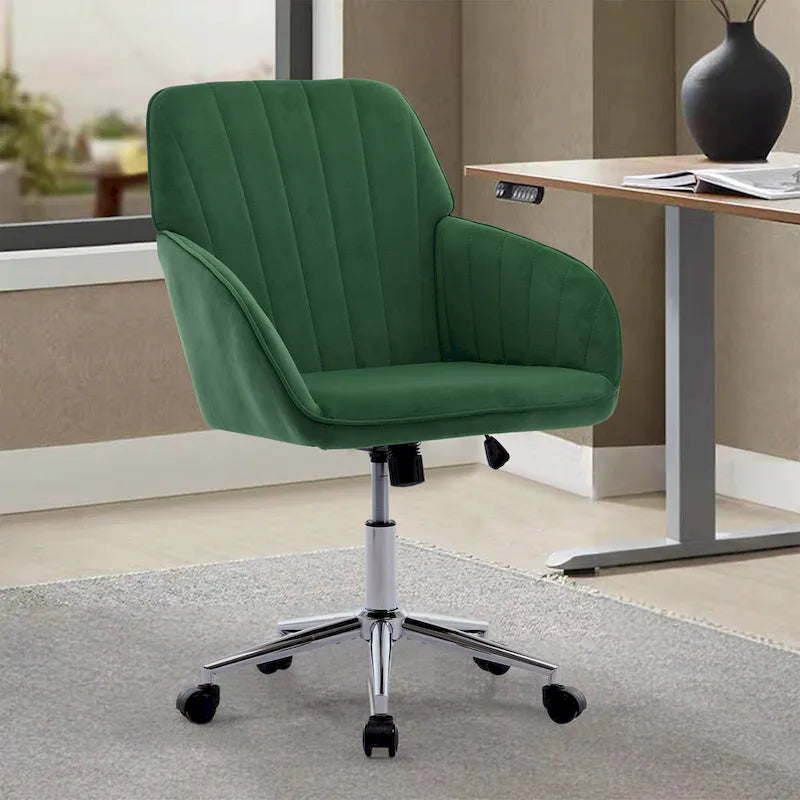 Chaise de bureau réglable, pour la maison ou la chambre, chaise pivotante ergonomique, dossier inclinable, confortable pour une utilisation prolongée.-13