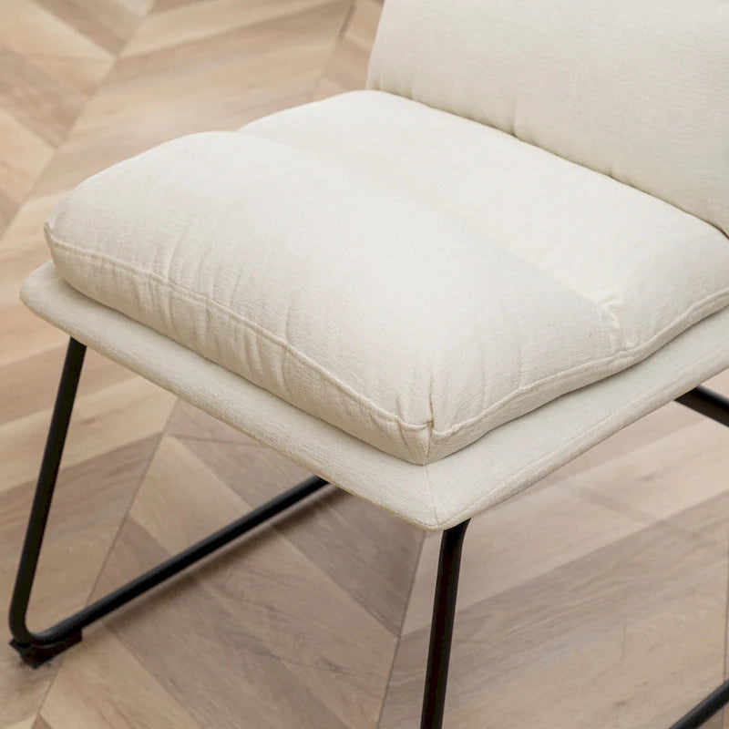 Chaises de salle à manger rembourrées, lot de 2-7