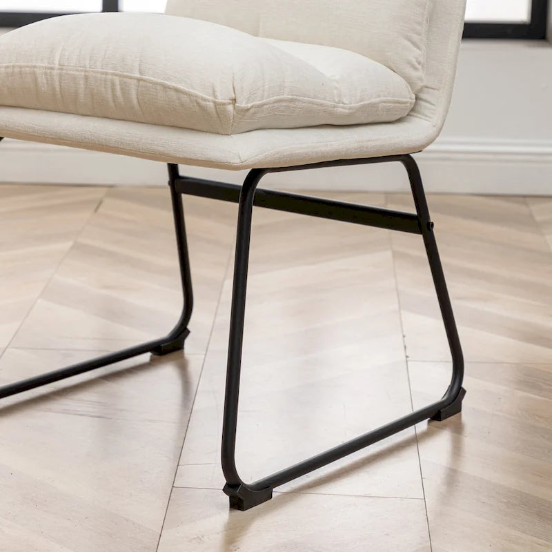 Chaises de salle à manger rembourrées, lot de 2-10