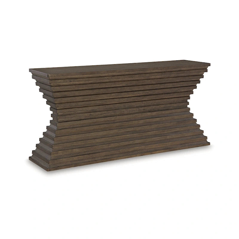 Table d'appoint marron Signature Design by Ashley Hannodream - 183 cm (L) x 46 cm (P) x 88 cm (H)