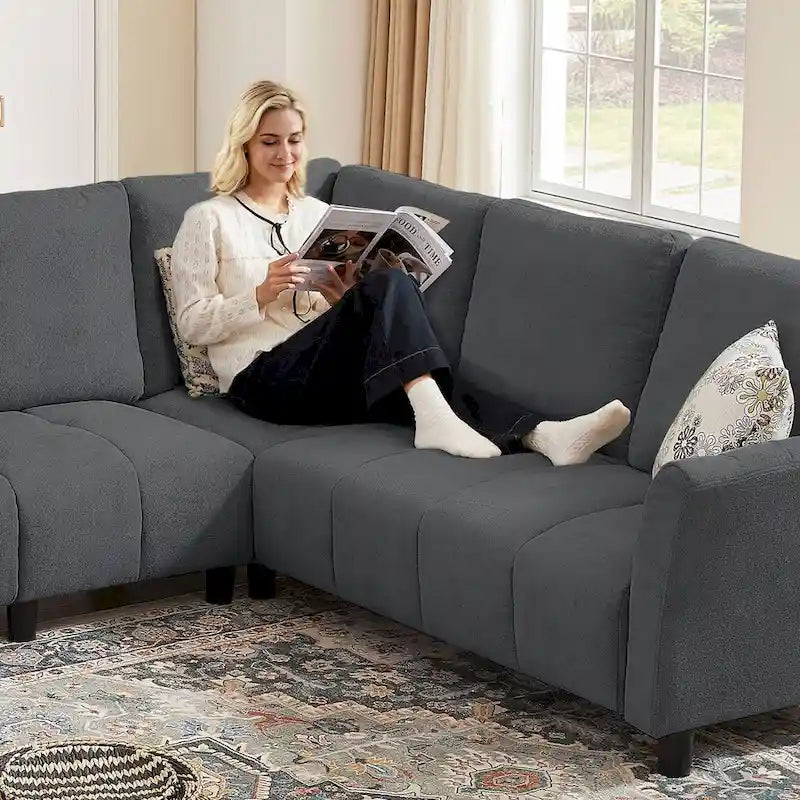 Canapé d'angle réversible de 102,56 pouces de large avec siège lounge-9