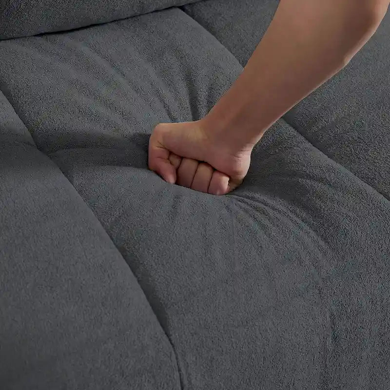 Canapé d'angle réversible de 102,56 pouces de large avec siège lounge-12