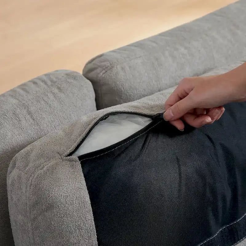 Canapé d'angle réversible de 102,56 pouces de large avec siège lounge-19