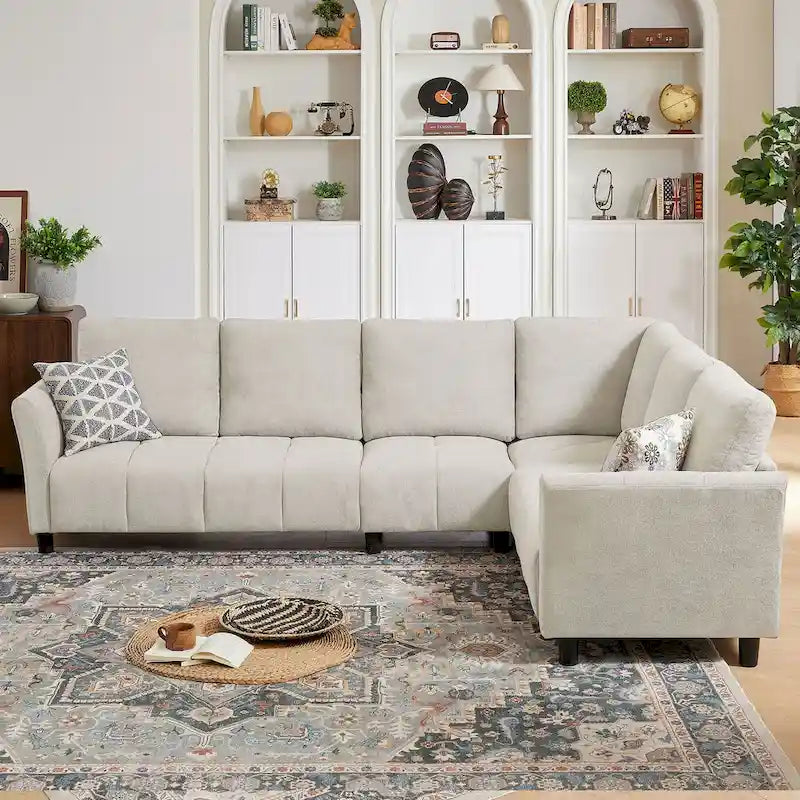 Canapé d'angle réversible de 102,56 pouces de large avec siège lounge-33