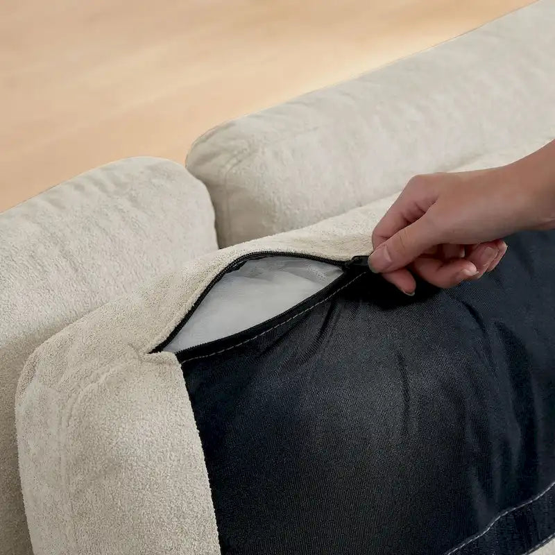 Canapé d'angle réversible de 102,56 pouces de large avec siège lounge-37