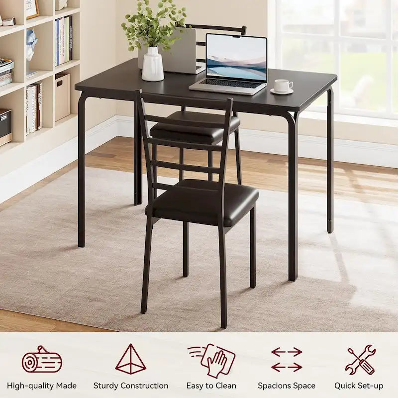 Ensemble de table à manger 5 pièces pour 4 personnes-4