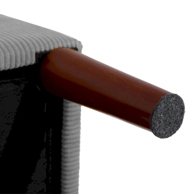 Fauteuil d'appoint rembourré avec dossier réglable et pouf de rangement-14