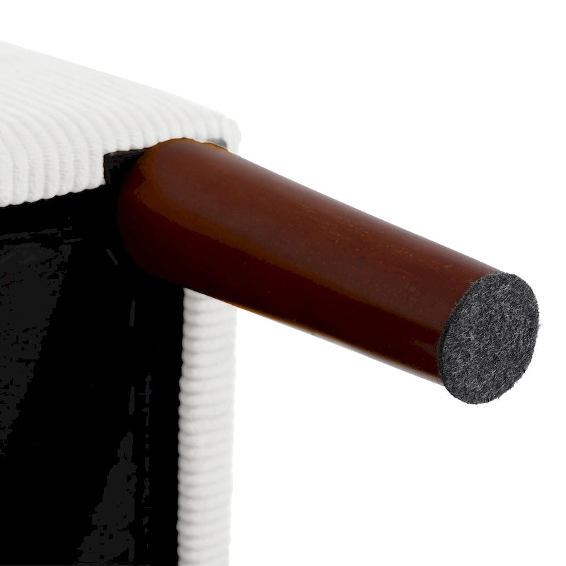 Fauteuil d'appoint rembourré avec dossier réglable et pouf de rangement-31