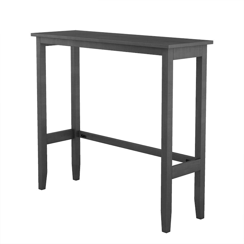 Ensemble table et chaises de salle à manger 3 pièces, petit ensemble table et chaises de hauteur comptoir avec coin repas et 2 chaises-12