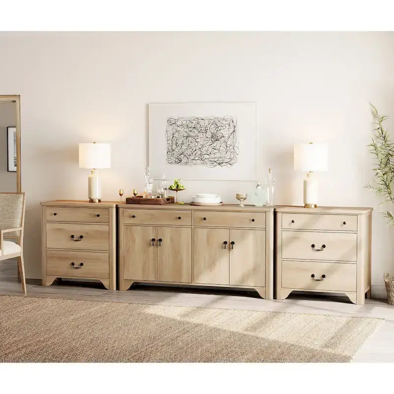 Buffet de style campagnard WAMPAT 122 W, grand modèle, avec portes et étagère réglable-5