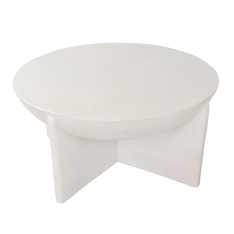 Table basse ronde en béton Modrest Elsa Modern Oyster-3