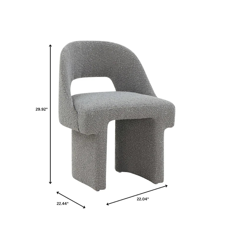Ensemble de 2 fauteuils d'appoint modernes et élégants en tissu bouclé, avec structure en MDF, pour la maison, le bureau, le salon et la chambre.-18