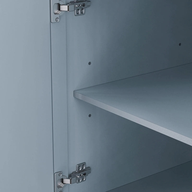 Îlot de cuisine de 137 cm avec abattant en bois d'hévéa, chariot de cuisine roulant à texture gaufrée sur 4 roues avec 4 portes et 3 tiroirs-15