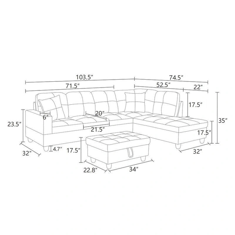 Ensemble canapé 3 pièces en similicuir noir élégant, une touche de modernité pour votre salon-3