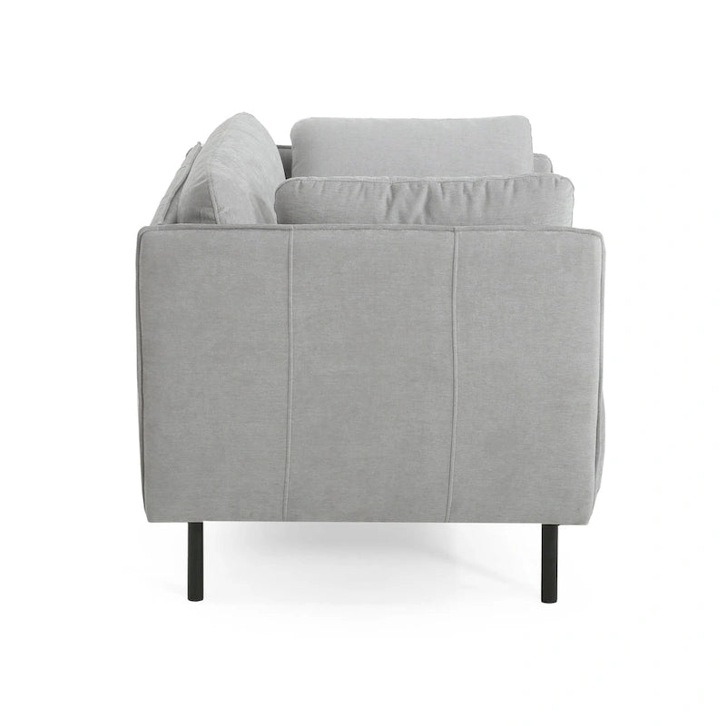 Fauteuil d'appoint moderne rembourré de 39,17 pouces avec pieds en métal massif et coussin pour salon-8
