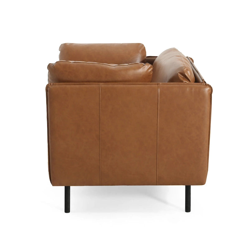 Fauteuil d'appoint moderne rembourré de 39,17 pouces avec pieds en métal massif et coussin pour salon-21