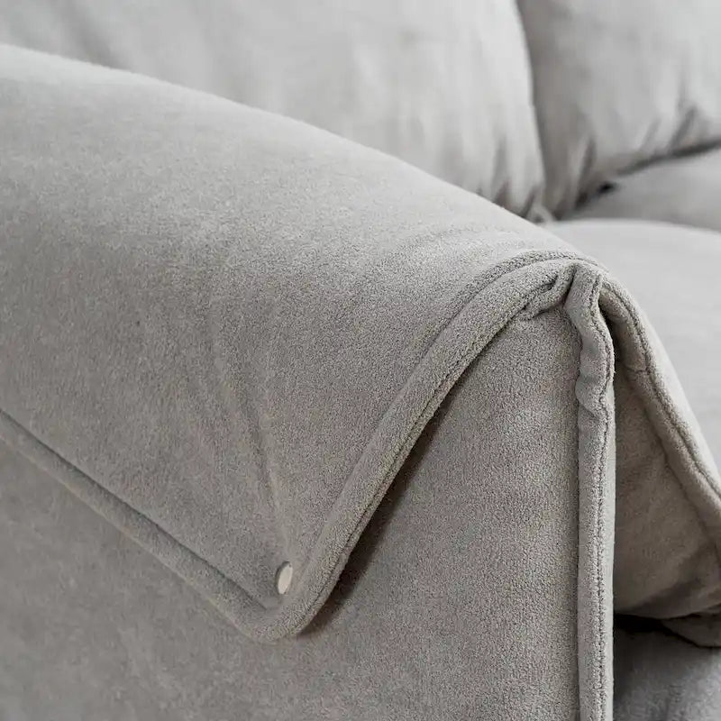 Canapé d'angle convertible 3 places en forme de L avec repose-pieds et rangement (78,74 €)-13