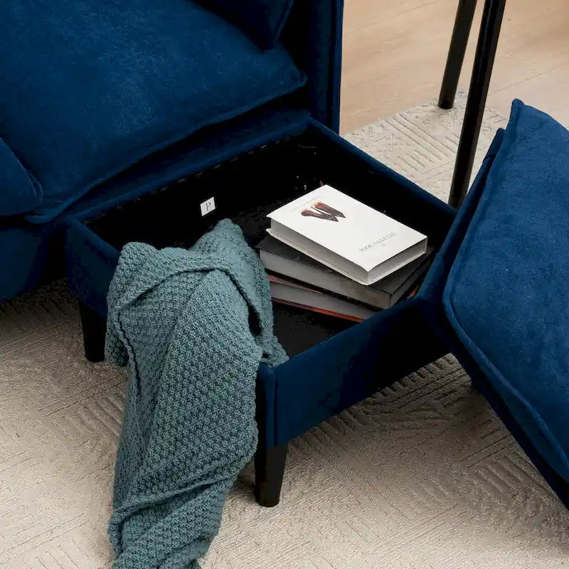 Canapé d'angle convertible 3 places en forme de L avec repose-pieds et rangement (78,74 €)-25