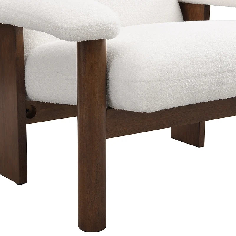 Fauteuil d'appoint style années 50 avec repose-pieds-12