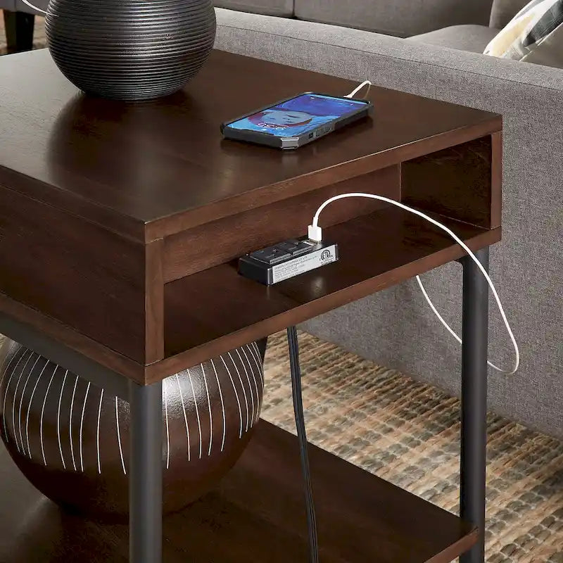 Tables rectangulaires à plateau relevable bicolores Elio par iNSPIRE Q Modern-4