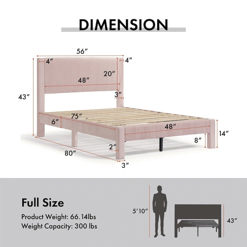 Lit plateforme moderne Alyssa de Furniture of America, recouvert de velours, avec tête de lit capitonnée et sommier à lattes en bois-27