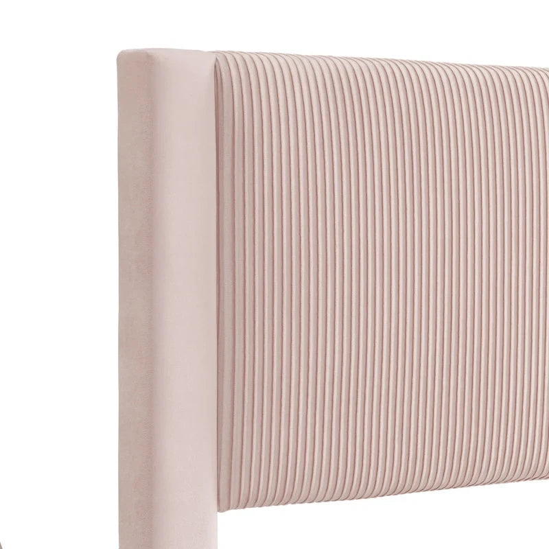 Lit plateforme moderne Alyssa de Furniture of America, recouvert de velours, avec tête de lit capitonnée et sommier à lattes en bois-31