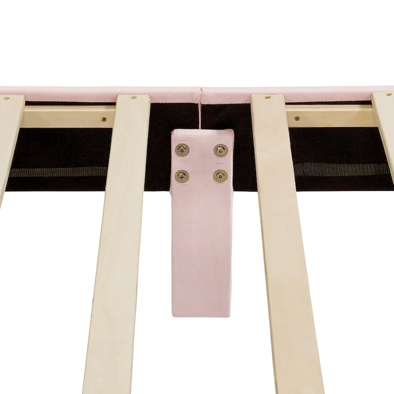 Lit plateforme moderne Alyssa de Furniture of America, recouvert de velours, avec tête de lit capitonnée et sommier à lattes en bois-32